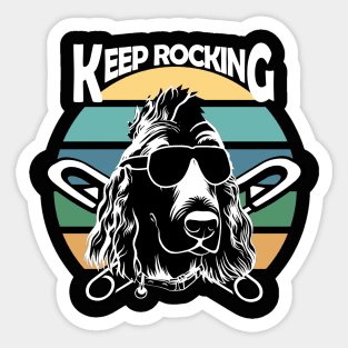 Punk Dog - Keep Rocking Sticker